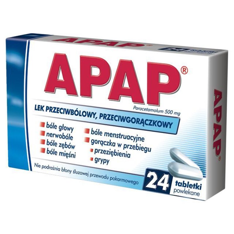 Apap 500mg 24 tableteki