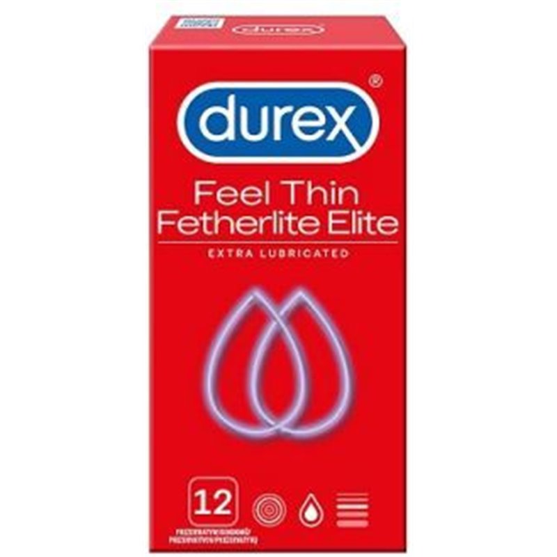 Durex Feel Thin Fetherlite Elite prezerwatywy 12 sztuk