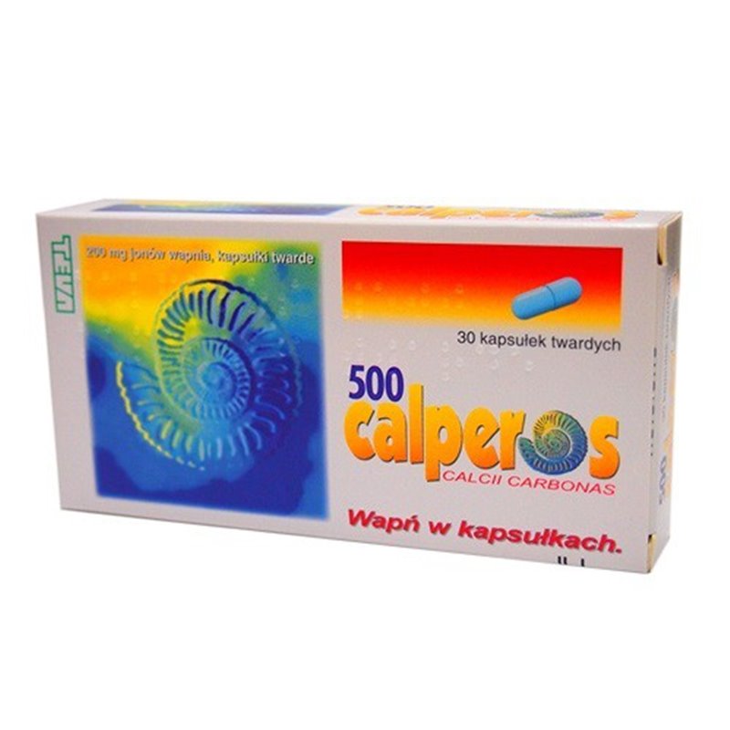 CALPEROS   500 KAPS.TWARDE 0,2 G CA2+ 30 KAPS.(2 B