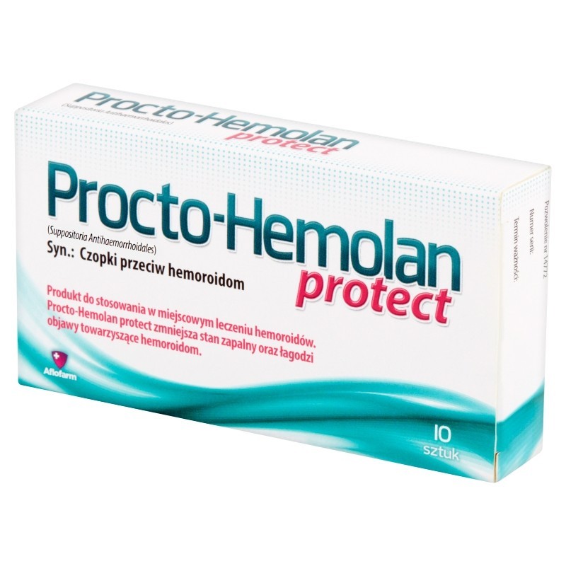 Procto-Hemolan Protect Czopki przeciw hemoroidom 10 sztuk