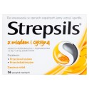 Strepsils z miodem i cytryną Pastylki twarde 36 sztuk