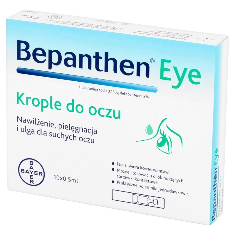 Bepanthen Eye Krople do oczu 10 x 0,5 ml