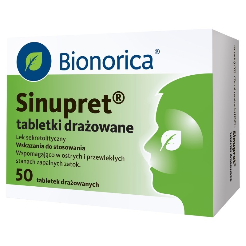 Sinupret Tabletki drażowane 50 sztuk