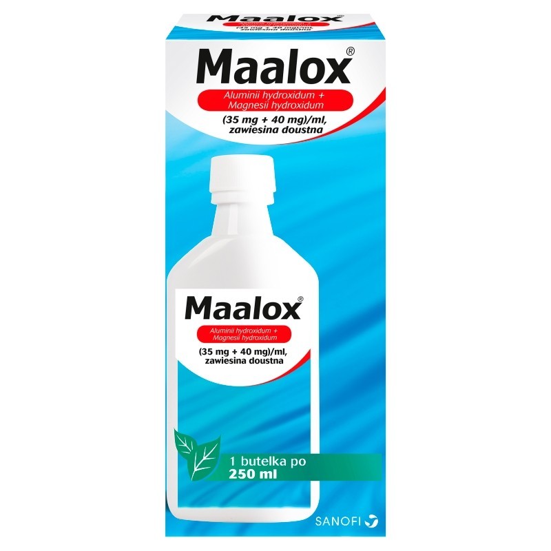 Sanofi Maalox 35 mg + 40 mg Zawiesina doustna 250 ml