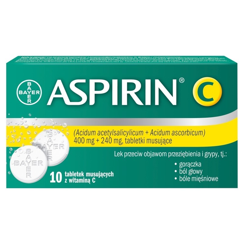 Aspirin C Tabletki musujące 10 tabletek