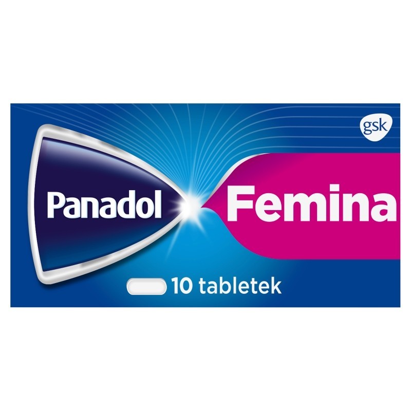 Panadol Femina 500 mg + 10 mg Tabletki powlekane 10 sztuk