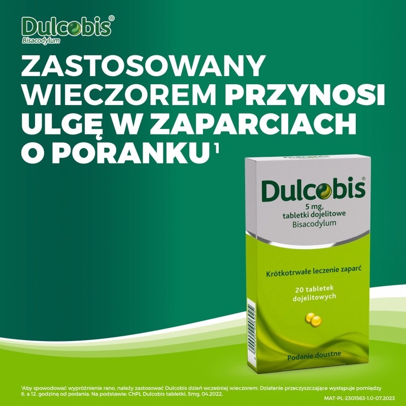 Sanofi Dulcobis 5 mg Tabletki dojelitowe 20 sztuk