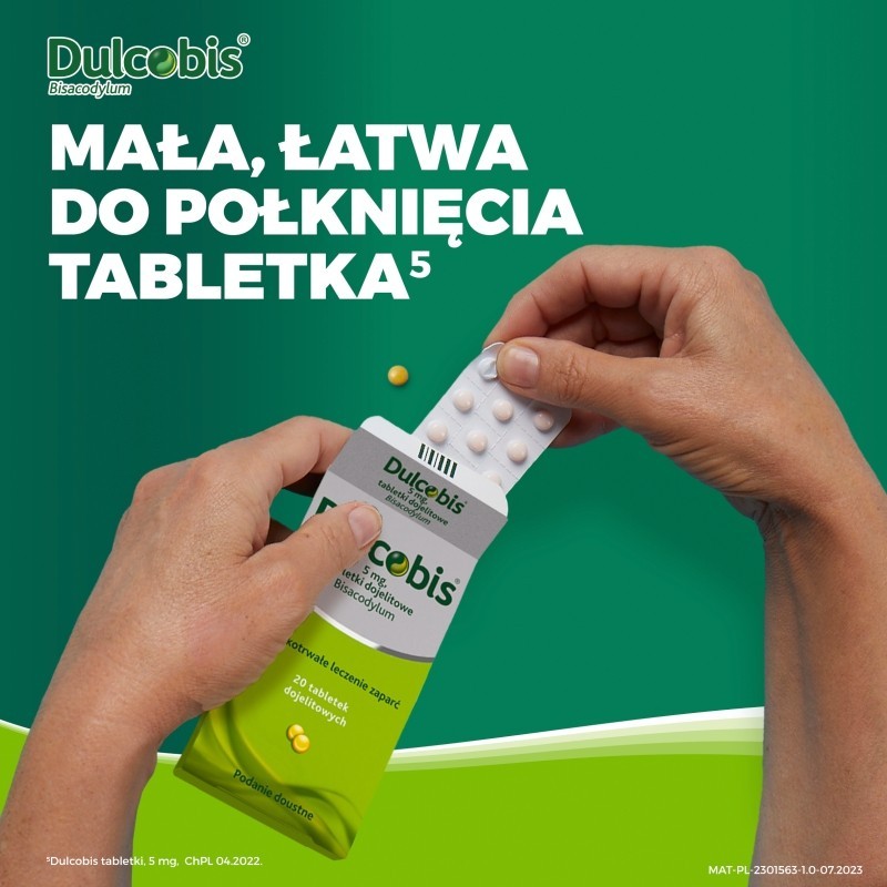 Sanofi Dulcobis 5 mg Tabletki dojelitowe 20 sztuk