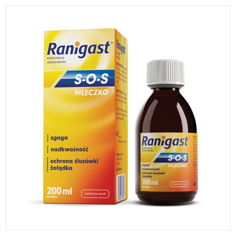 Ranigast S-O-S MLECZKO (410+51+205 mg/15 ml) 200 ml