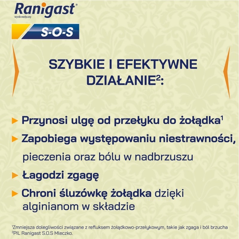 Ranigast S-O-S MLECZKO (410+51+205 mg/15 ml) 200 ml