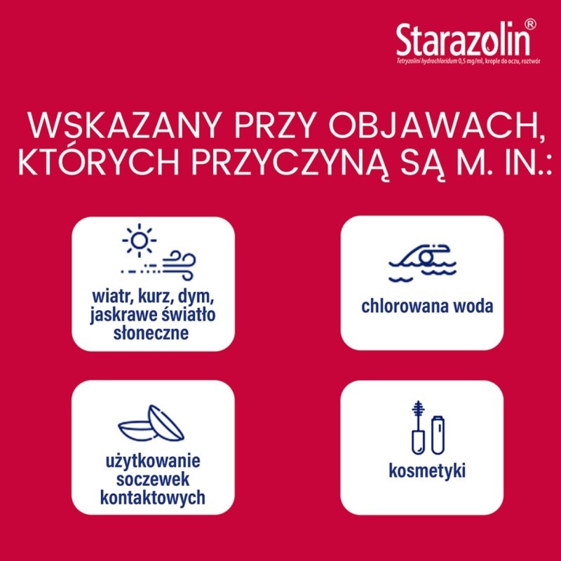 Starazolin krople do oczu 0,5 mg/ml 5 ml x 2