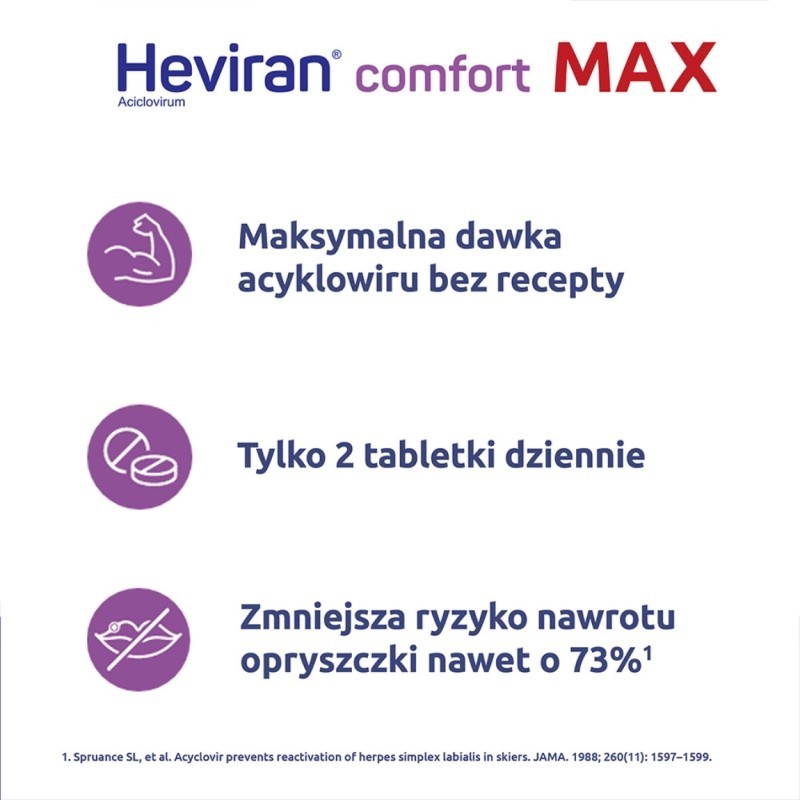 Heviran Comfort Max 400 mg x 30 tab