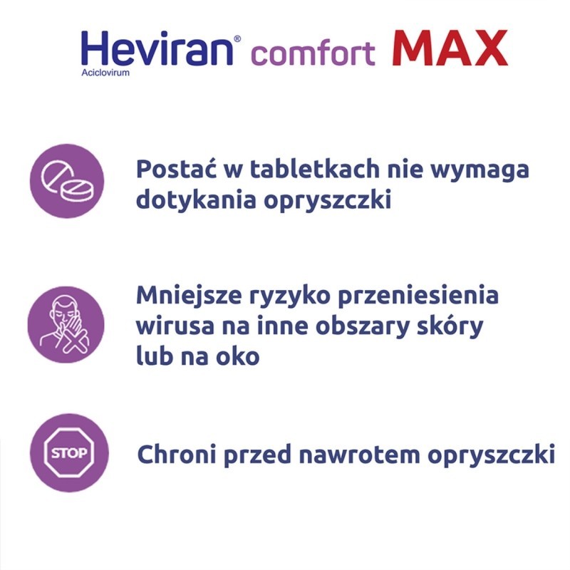 Heviran Comfort Max 400 mg x 30 tab