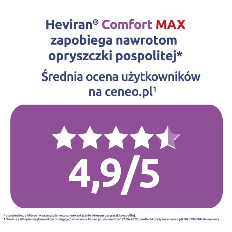 Heviran Comfort Max 400 mg x 30 tab