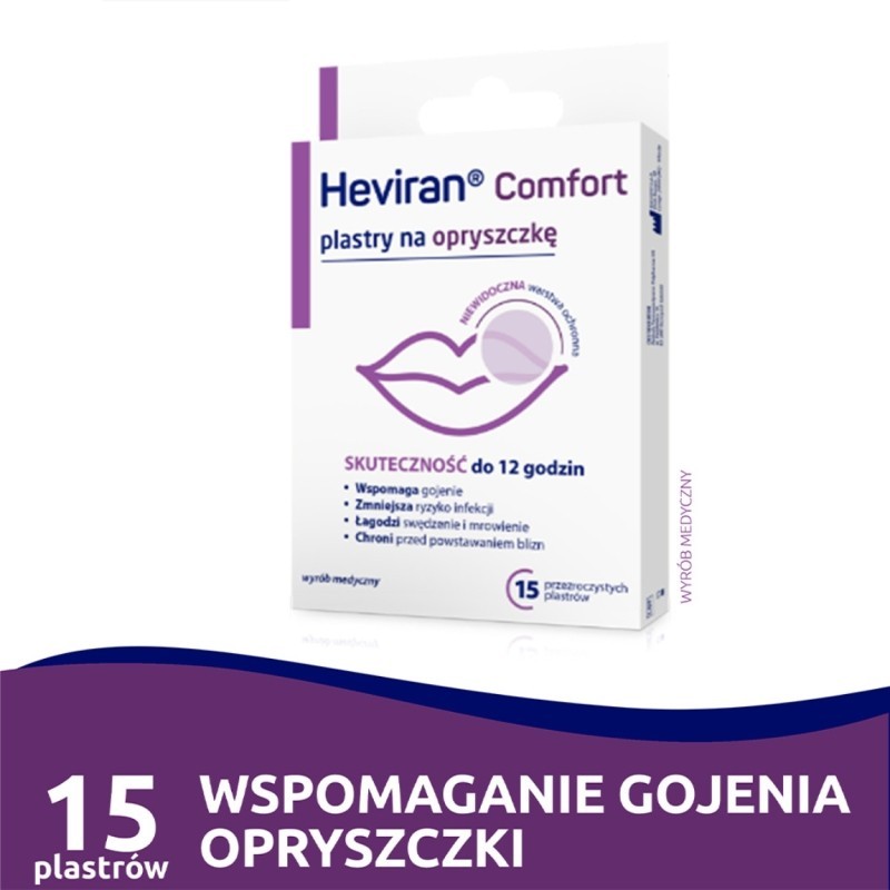 Heviran Comfort plastry x 15 sztuk