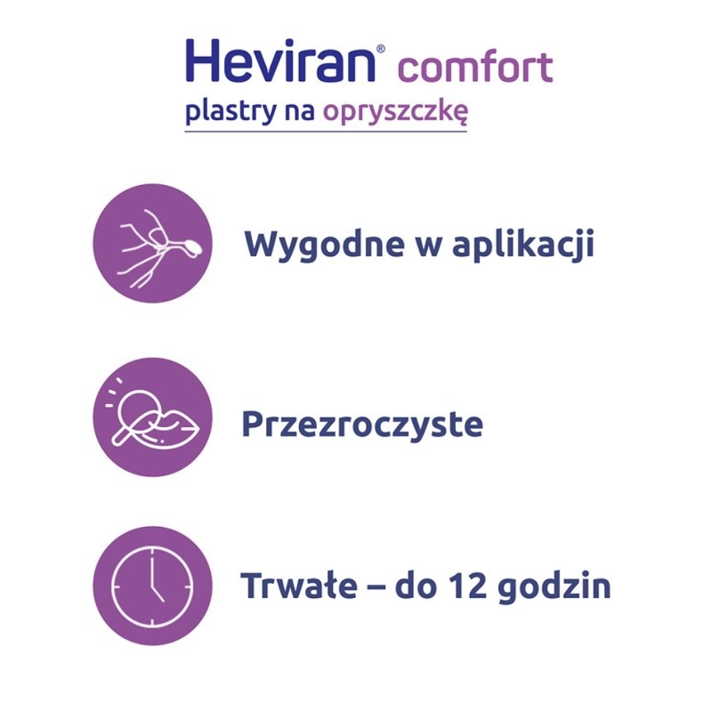 Heviran Comfort plastry x 15 sztuk