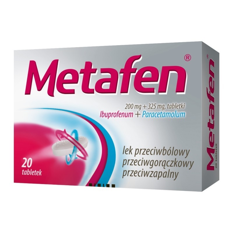 Metafen (200 mg + 325 mg) x 20 tabl.