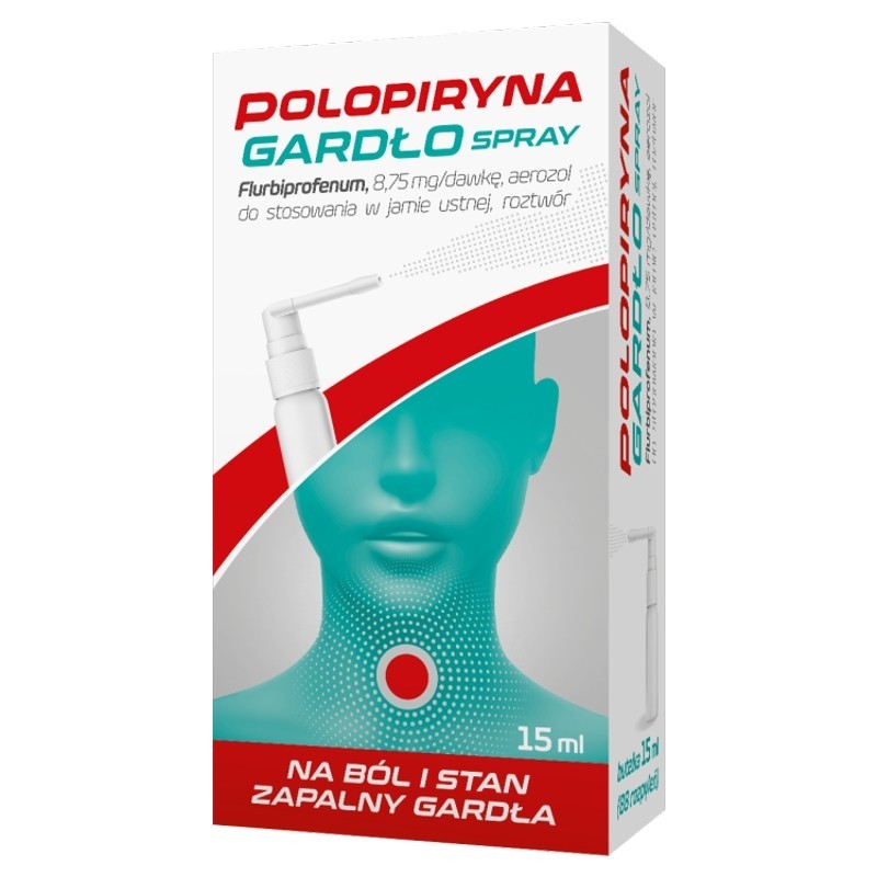 Polopiryna Gardło spray 0,25% x 15 ml