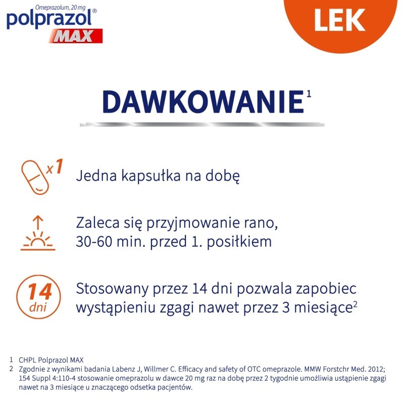 Polprazol Max 20 mg x 14 kaps.