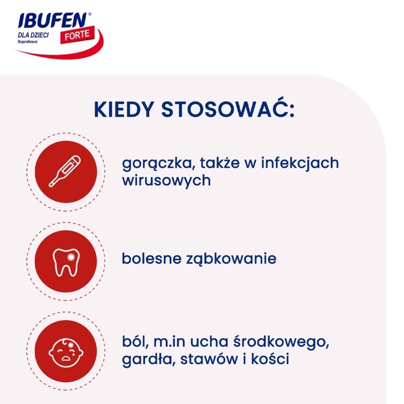 Ibufen dla dzieci Forte o smaku trusk zaw doustna 200mg/ 5ml opak 100 ml