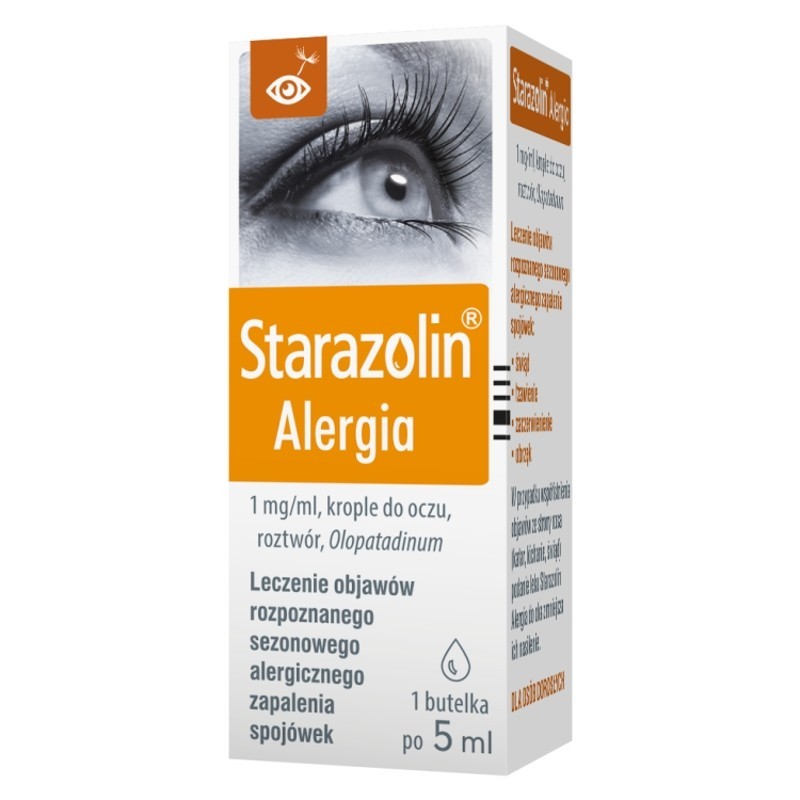 Starazolin Alergia krople do oczu roztwór 1 mg/ml 5 ml x1