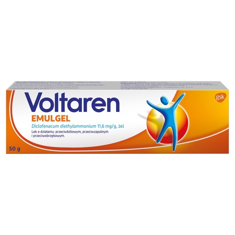 Voltaren Emulgel 11,6 mg/g Lek przeciwbólowy przeciwzapalny i przeciwobrzękowy 50 g