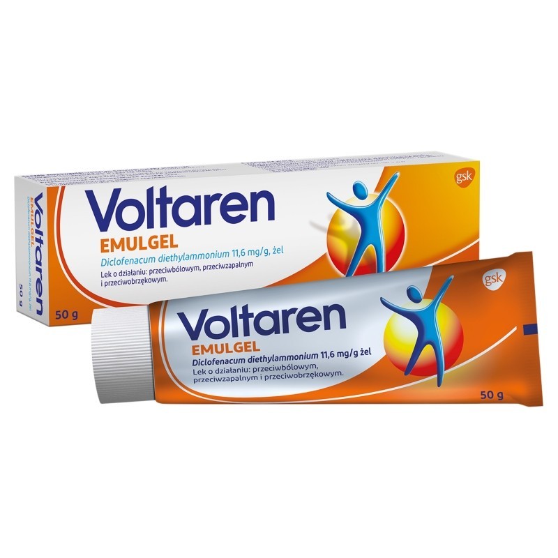 Voltaren Emulgel 11,6 mg/g Lek przeciwbólowy przeciwzapalny i przeciwobrzękowy 50 g