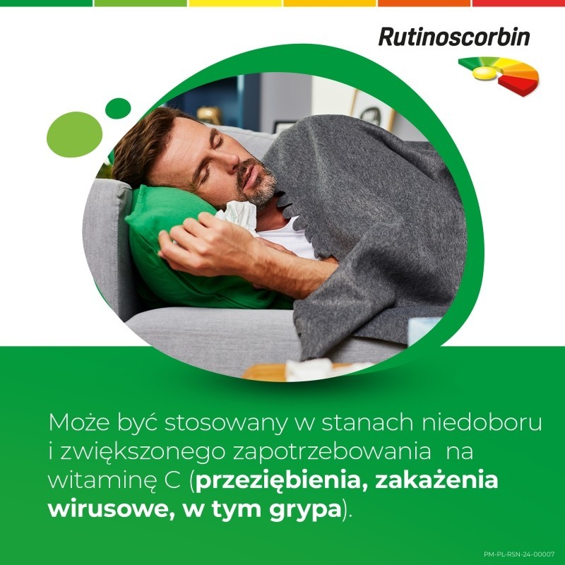 Rutinoscorbin 25 mg + 100 mg Tabletki powlekane 90 sztuk