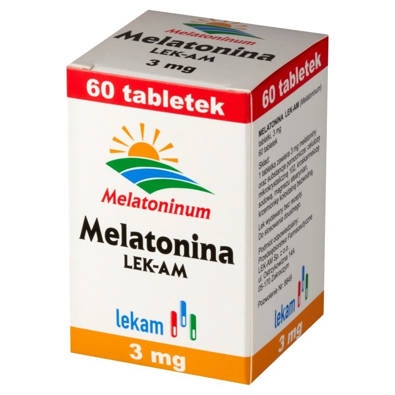 Melatonina LEK-AM 3 mg Tabletki 60 sztuk