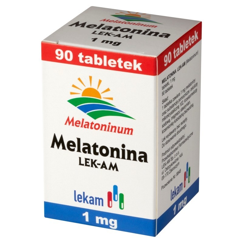 Melatonina LEK-AM 1 mg Tabletki 90 sztuk