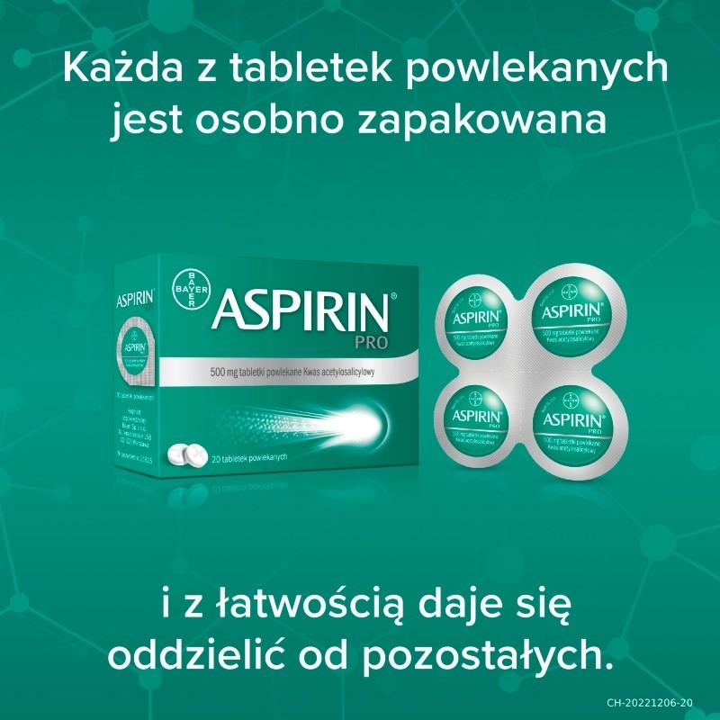 Aspirin Pro Tabletki powlekane 20 tabletek