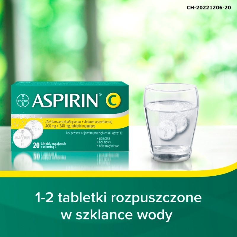 Aspirin C Tabletki musujące 20 tabletek