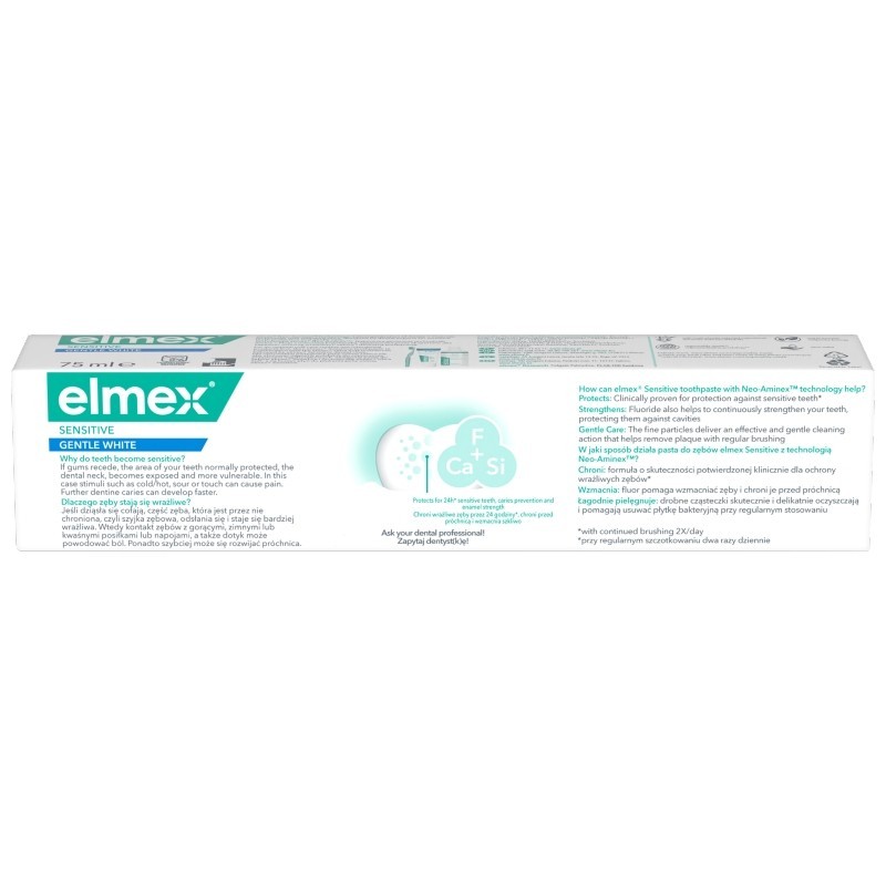 elmex Sensitive Gentle White pasta do zębów 75ml 