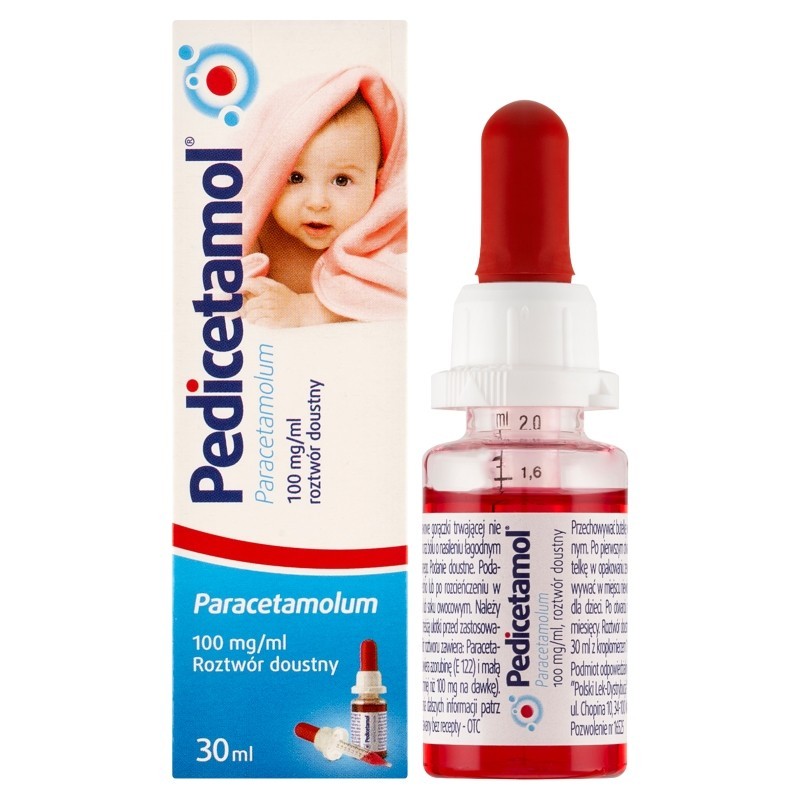 Pedicetamol Roztwór doustny 100 mg/ml 30 ml