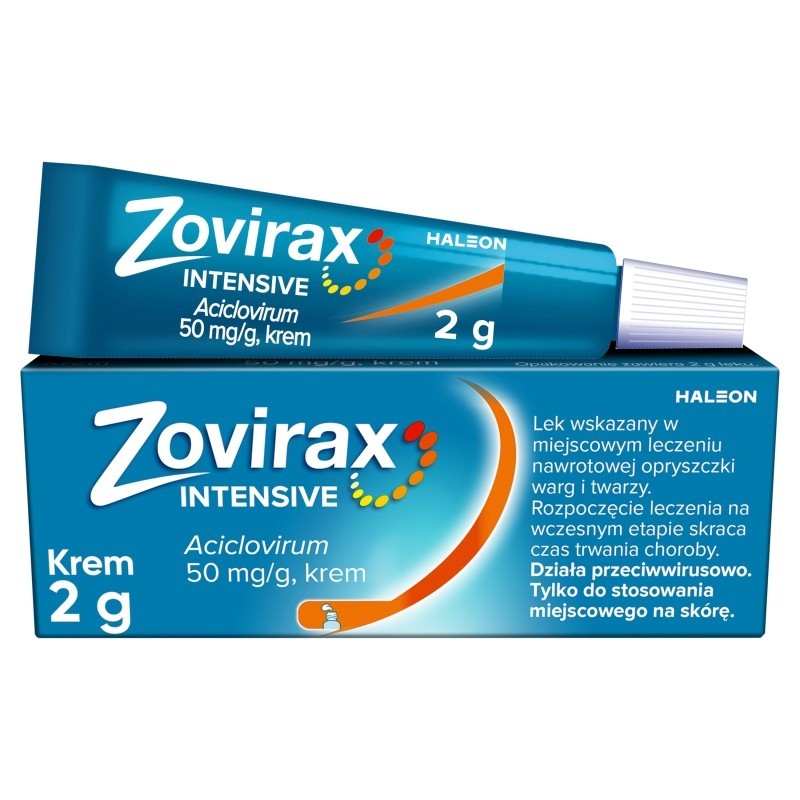 Zovirax Intensive 50 mg/g Krem 2 g