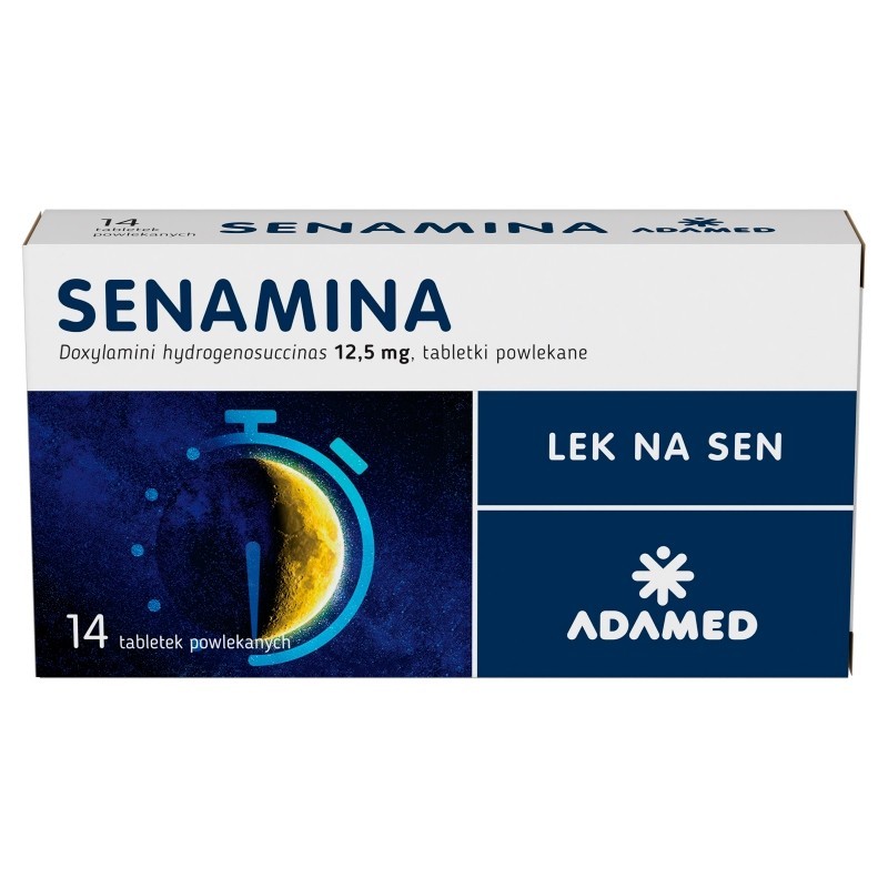 Senamina 12,5 mg Lek na sen 14 sztuk