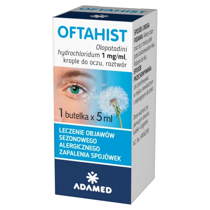 Oftahist Krople do oczu 1 mg/ml 5 ml