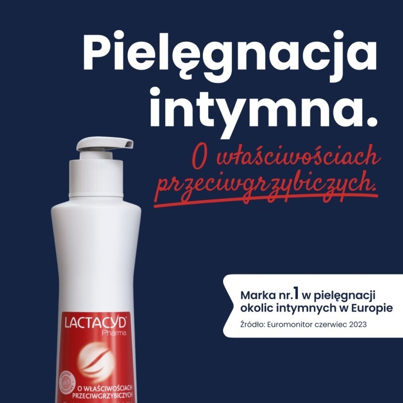 Lactacyd Pharma Płyn do higieny intymnej o właściwościach przeciwgrzybiczych 250 ml 