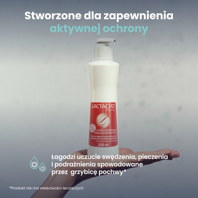 Lactacyd Pharma Płyn do higieny intymnej o właściwościach przeciwgrzybiczych 250 ml 