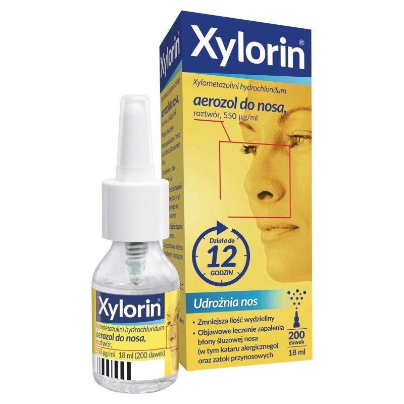 Xylorin 550 µg/ml Aerozol do nosa 18 ml