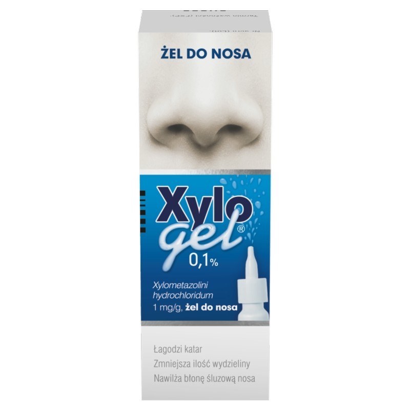 Xylogel 0,1%, żel do nosa, 1 mg/g, but. PET 10 g z dozownikiem