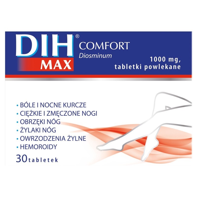 DIH Max Comfort 1000 mg Tabletki powlekane 30 sztuk