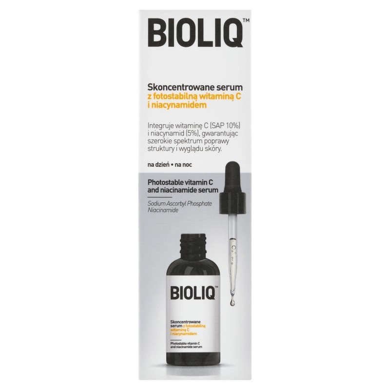 Bioliq Skoncentrowane serum z fotostabilną witaminą C i niacynamidem na dzień na noc 20 ml