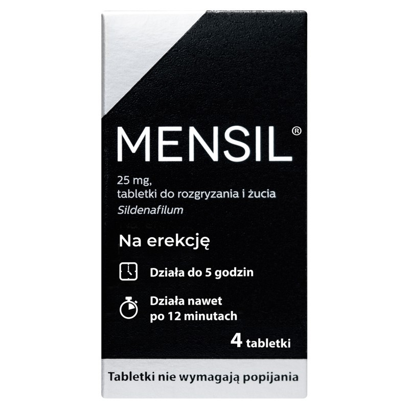 Mensil 25 mg Tabletki do rozgryzania i żucia 4 sztuki