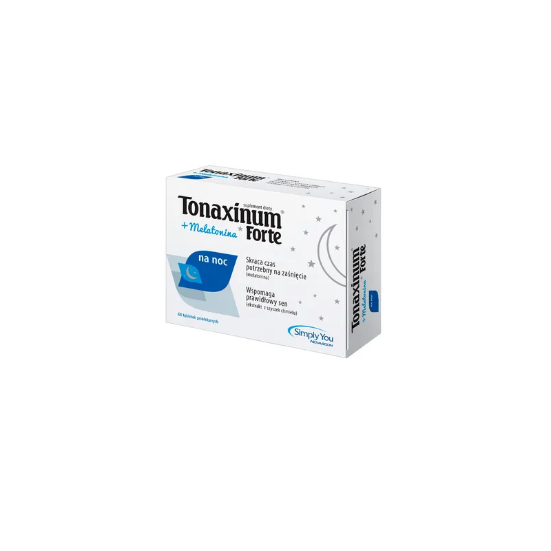 Tonaxinum Forte + Melatonina na noc 60 tabletek
