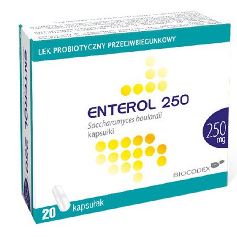 ENTEROL 250 KAPS. 0,25 G 20 KAPS.