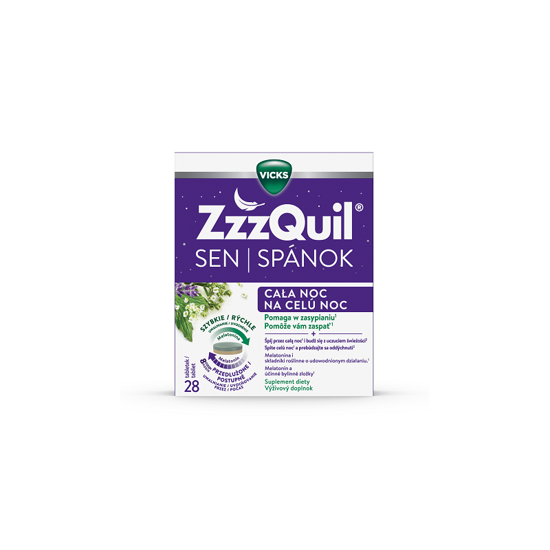 ZzzQuil Sen Cała Noc 28 tabletek