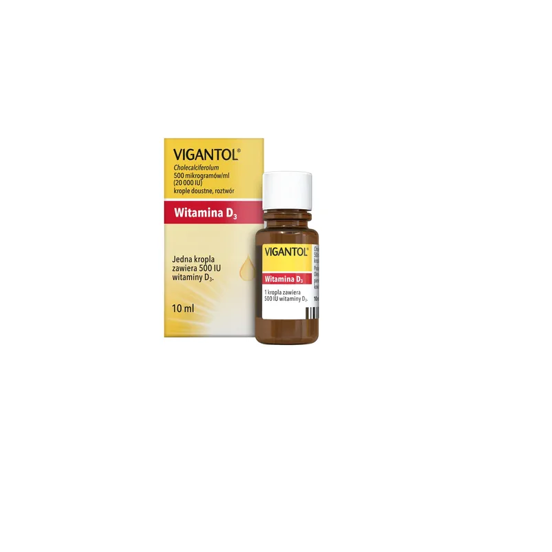 Vigantol 500 mcg (20 000 I.U.)/ml krople 10 ml