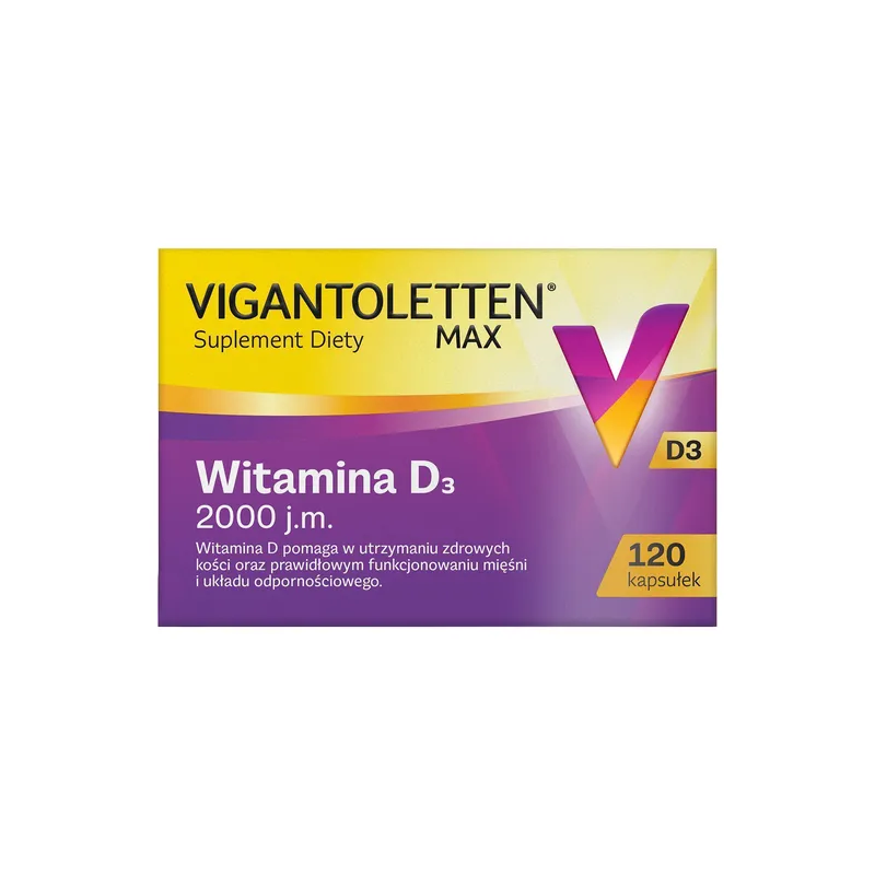 Vigantoletten Max 2000 j.m. 120 kapsułek