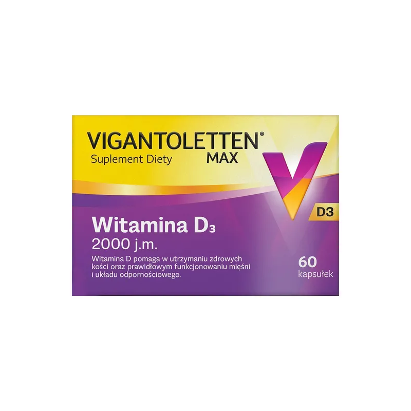 Vigantoletten Max 2000 j.m. 60 kapsułek